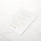 Cassidy Traditionelle Hochzeit Folieneinladung (Gedreht)