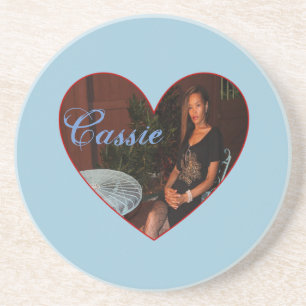 Cassie-Herz-Untersetzer Sandstein Untersetzer