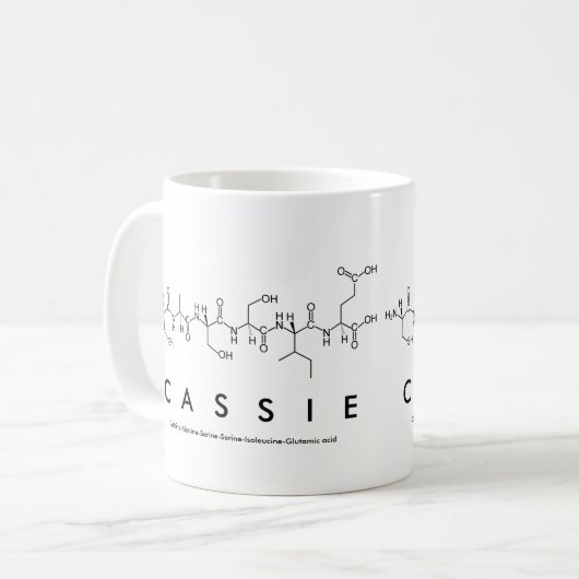 Cassie Peptidname Tasse (Vorderseite Links)