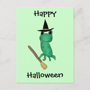 Cassie's Halloween Frog Postkarte