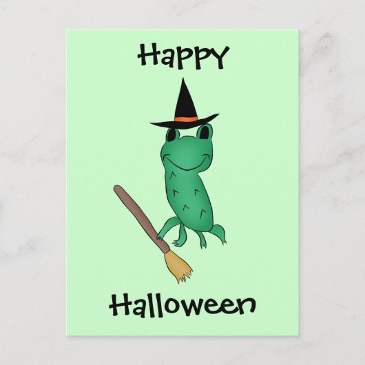 Cassie's Halloween Frog Postkarte (Vorderseite)