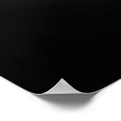 Cassini Catches Saturn Backlit Poster (Ecke)