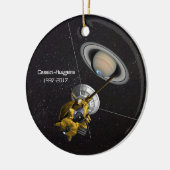 Cassini Huygens Mission zum Saturn Keramikornament (Links)