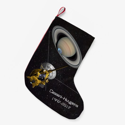 Cassini Huygens Mission zum Saturn Kleiner Weihnachtsstrumpf (Vorderansicht (hängend))