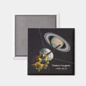 Cassini Huygens Mission zum Saturn Magnet (Vorderseite/Rückseite)