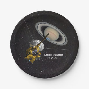 Cassini Huygens Mission zum Saturn Pappteller