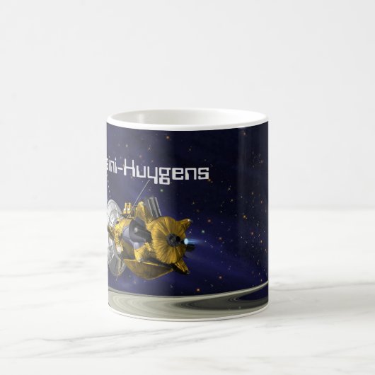 Cassini Huygens Saturn Mission Spacecraft Kaffeetasse (Mittel)