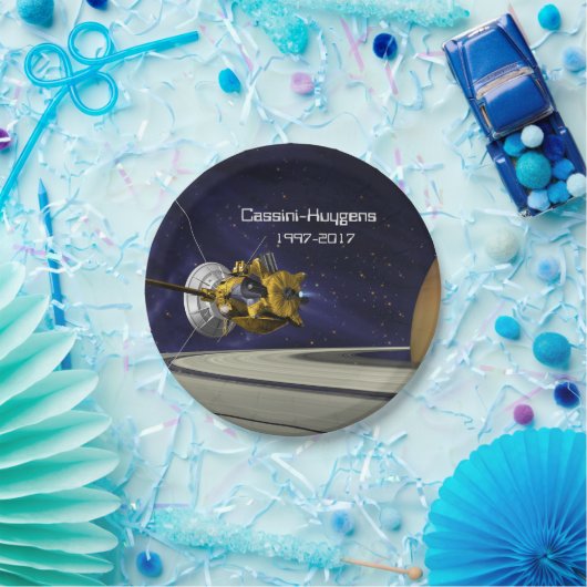 Cassini Huygens Saturn Mission Spacecraft Pappteller (Party)
