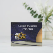 Cassini Huygens Saturn Mission Spacecraft Postkarte (Stehend Vorderseite)