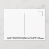 Cassini Huygens Saturn Mission Spacecraft Postkarte (Rückseite)