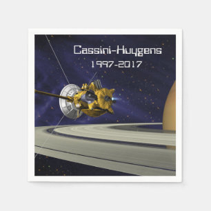 Cassini Huygens Saturn Mission Spacecraft Serviette