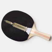 Cassini Mission Start in Saturn Tischtennis Schläger (Seitenansicht)