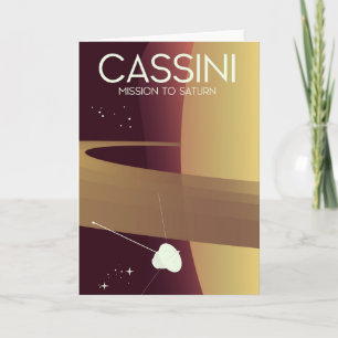 Cassini-Mission zum Saturn Feiertagskarte