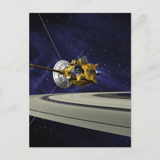 Cassini Saturn Orbit Insertion Postkarte (Vorderseite)