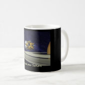 Cassini über Saturn-Tasse Kaffeetasse (VorderseiteRechts)