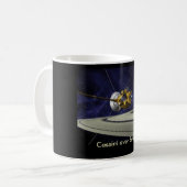 Cassini über Saturn-Tasse Kaffeetasse (Vorderseite Links)