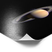 Cassini View of Saturn Space NASA Fotodruck (Ecke)