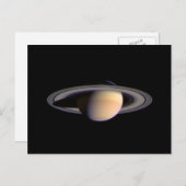 Cassini View of Saturn Space NASA Postkarte (Vorne/Hinten)