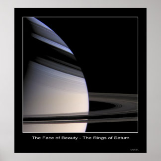CassiniMission-Face0fBeauty-Saturn Poster