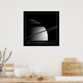 CassiniMission-TethysRingShadow_ca Poster (Küche)