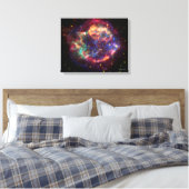 Cassiopeia A in vielen Farben Leinwanddruck (Insitu (Schlafzimmer))