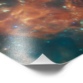 Cassiopeia A MIRI Image James Webb Space Telescope Fotodruck (Ecke)