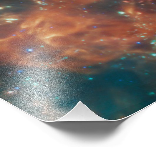 Cassiopeia A MIRI Image James Webb Space Telescope Fotodruck (Ecke)