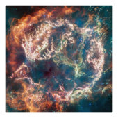 Cassiopeia A MIRI Image James Webb Space Telescope Fotodruck (Vorne)