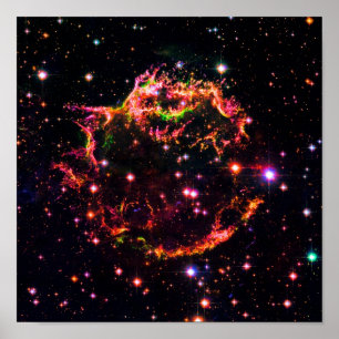 Cassiopeia A Nebel Supernova-Rest Raumfoto Poster