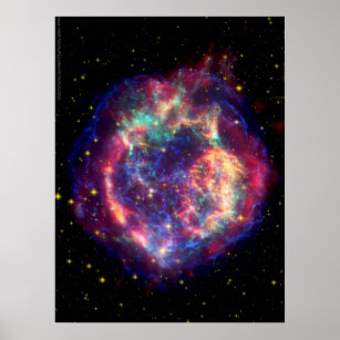 Cassiopeia A Supernova ... Der Tod wird ihr Poster