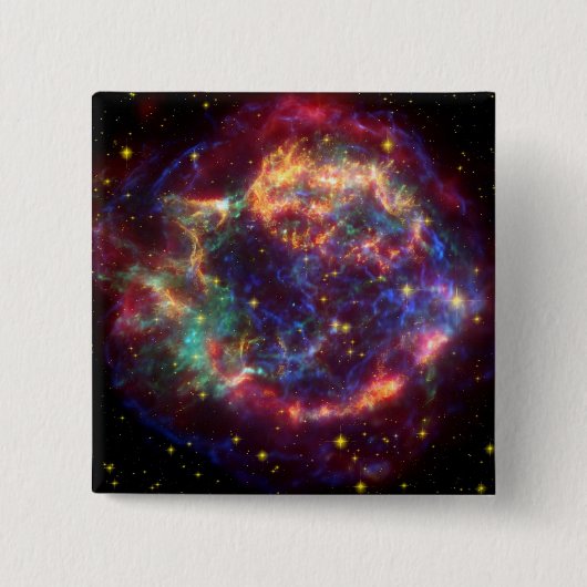Cassiopeia Eine Supernova Button (Vorderseite)