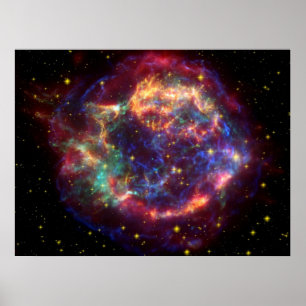 Cassiopeia Eine Supernova Poster