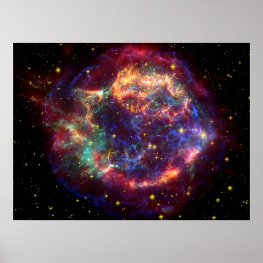 Cassiopeia Eine Supernova Poster (Vorne)