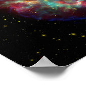 Cassiopeia Galaxy Supernova Rest Poster (Ecke)