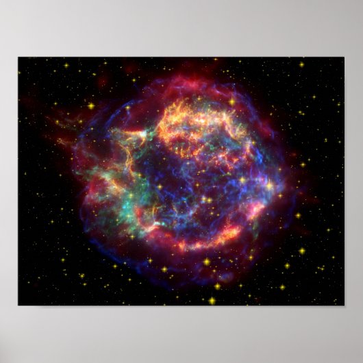 Cassiopeia Galaxy Supernova Rest Poster (Vorne)