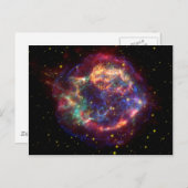 Cassiopeia Galaxy Supernova Rest Postkarte (Vorne/Hinten)