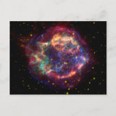 Cassiopeia Galaxy Supernova Rest Postkarte (Vorderseite)
