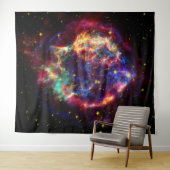 Cassiopeia Galaxy Supernova Rest Wandteppich (Beispiel (Horizontal))