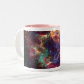 Cassiopeia Galaxy Supernova Rest Zweifarbige Tasse (Vorderseite Links)