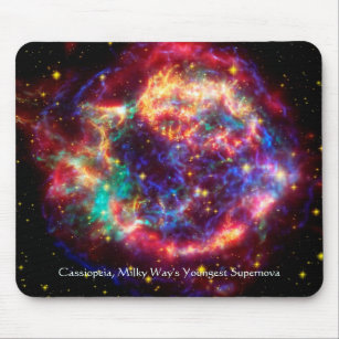 Cassiopeia, Milchstraße, die jüngste Supernova Mousepad
