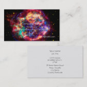 Cassiopeia, Milchstraße-jüngste Supernova Visitenkarte (Vorne/Hinten)