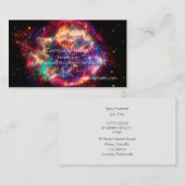 Cassiopeia, Milchstraße-jüngste Supernova Visitenkarte (Vorne/Hinten)