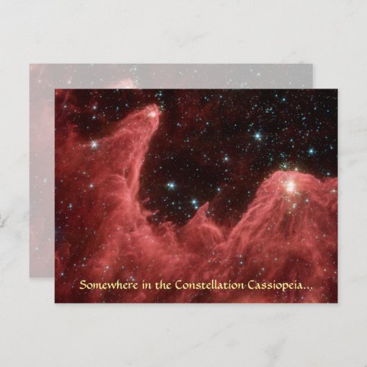Cassiopeia Nebula - Postkarte Nr. 1 (Vorne/Hinten)