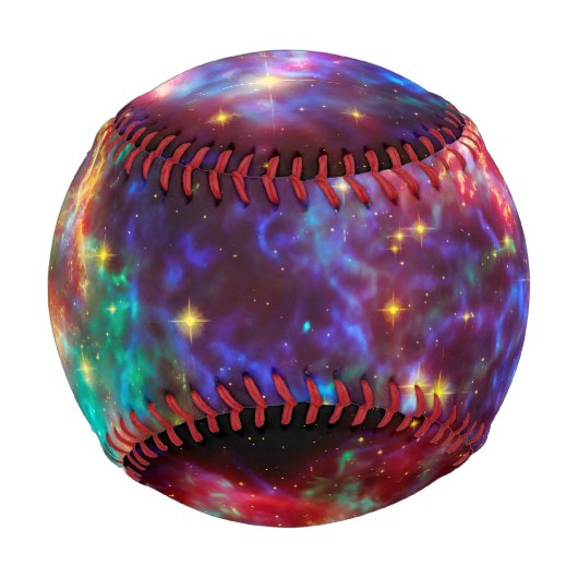 Cassiopeia Supernova Explosion, Weltraumsport Baseball (Rückseite)