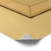 Cassiopeia - Vintages Sternenkartenbild Poster (Ecke)