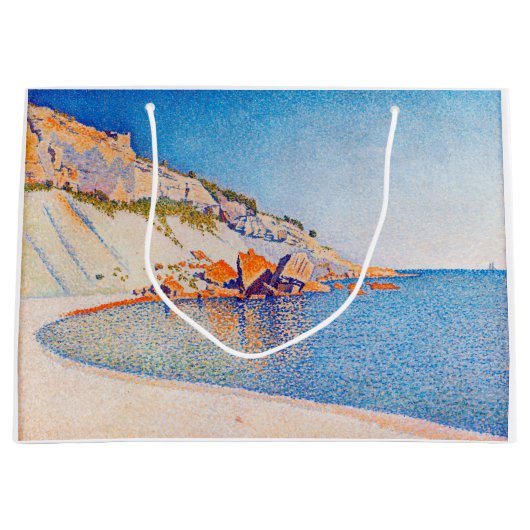 Cassis, Cap Lombard, Opus 196, Signac Große Geschenktüte (Vorderseite)