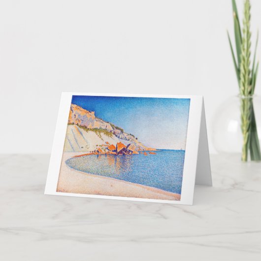 Cassis, Cap Lombard, Opus 196, Signac Karte (Vorderseite)