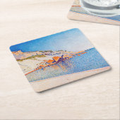 Cassis, Cap Lombard, Opus 196, Signac Rechteckiger Pappuntersetzer (angewinkelt)