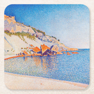Cassis, Cap Lombard, Opus 196, Signac Rechteckiger Pappuntersetzer