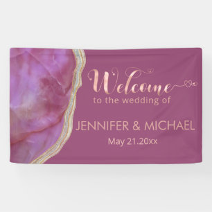 Cassis chic agate romantisch elegant banner